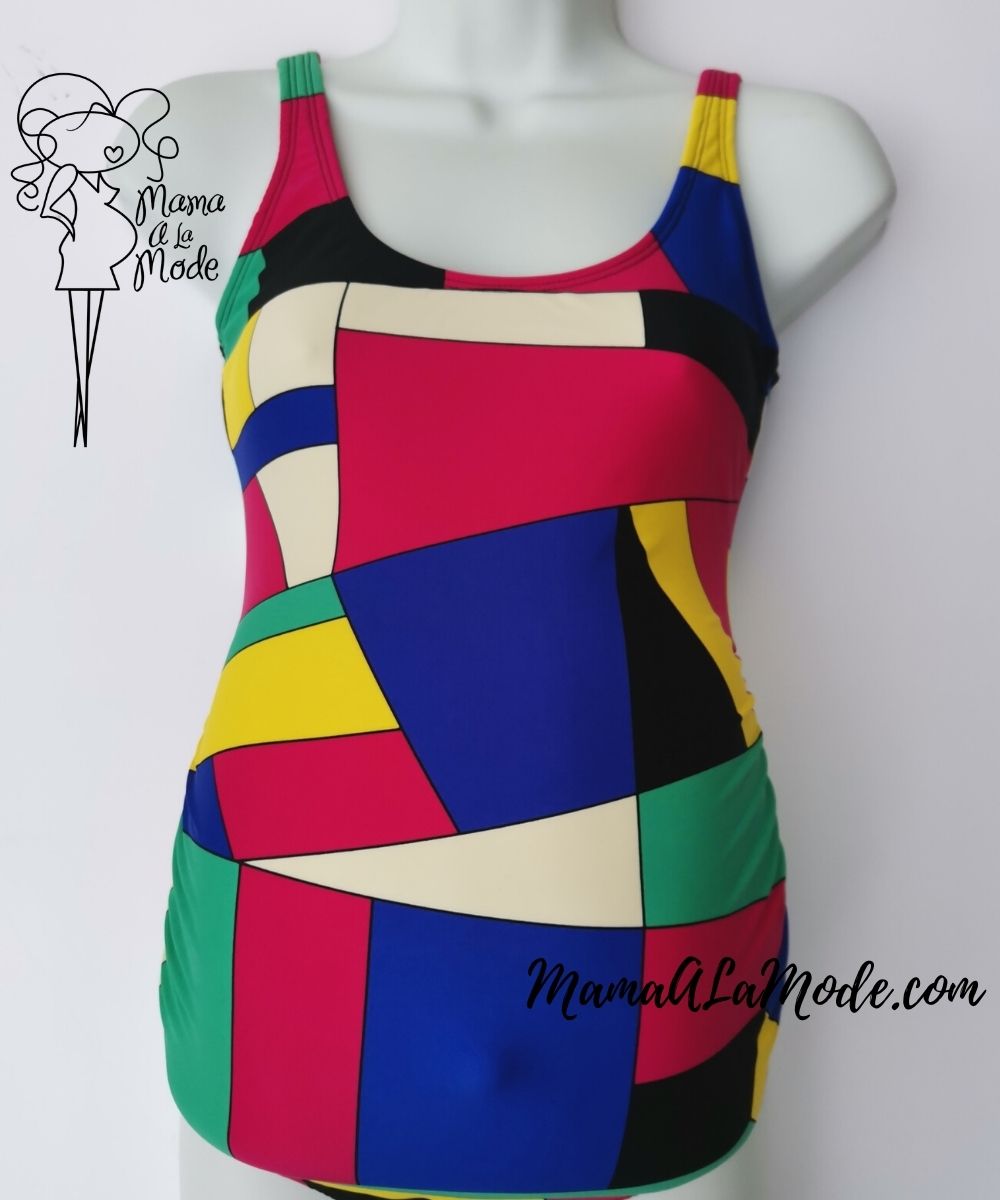 Traje-de-baño-Materna-Makia-asimetrico-MAMA-A-LA-MODE ropa de baño para embarazadas Makia