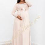 Vestido Materno Rafaela estilo Princesa Elegante y Juvenil para Fiesta